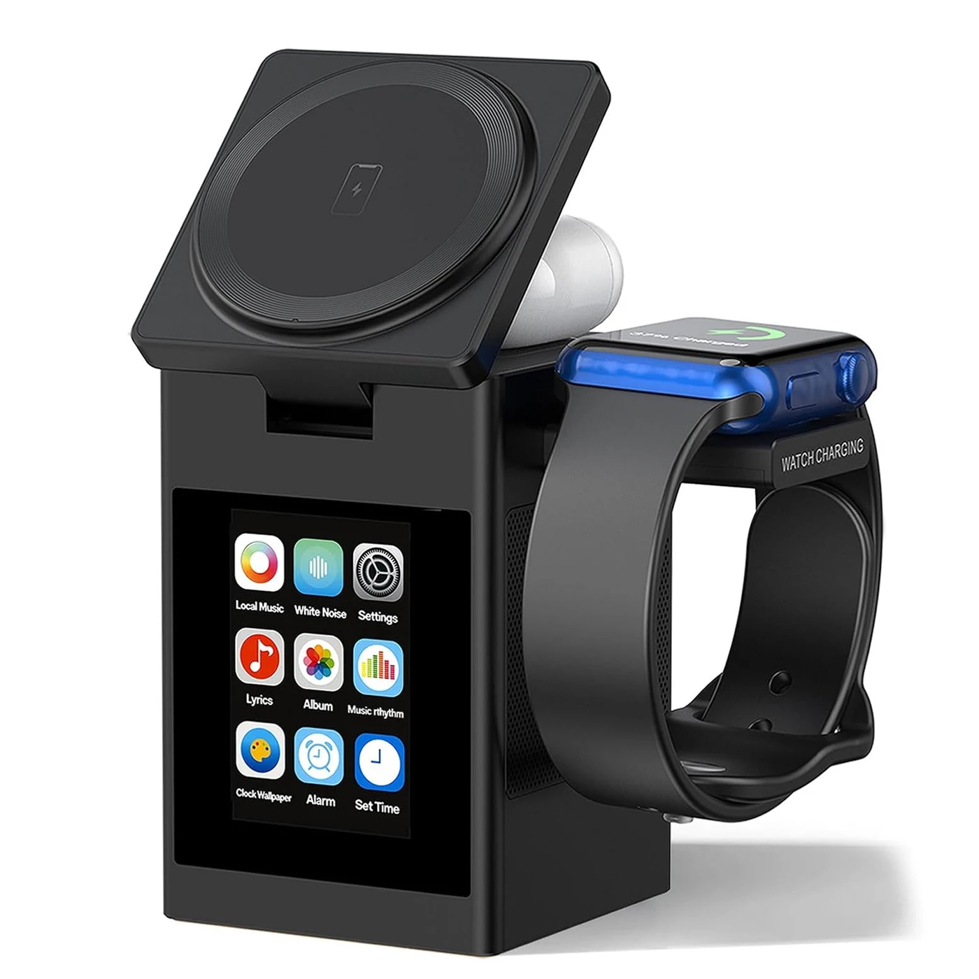 Smartwatch Icon - LED Screen Magnetic Wireless Charger Stand