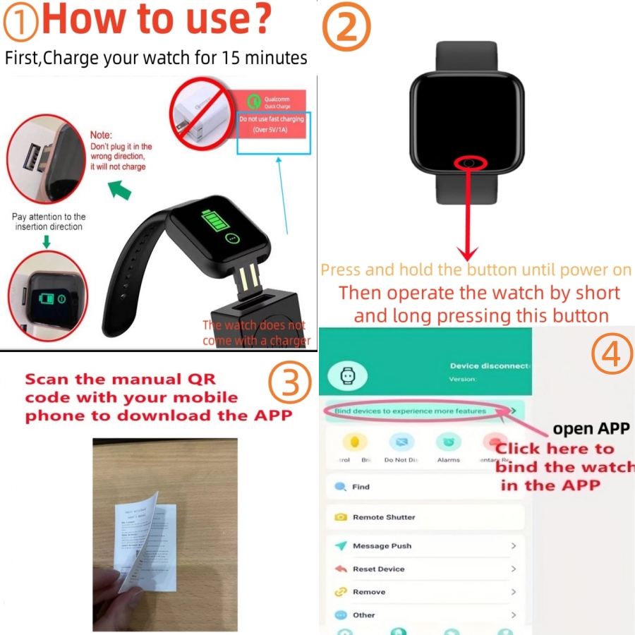 Sport Smartwatch Fitness Brace - огляд і ціна Android Smartwatch Accessories