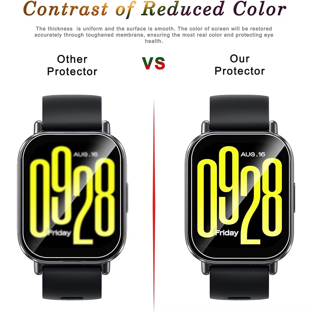 1-5Pcs Tempered Glass For Xiao - огляд і ціна Watch Case Bumper