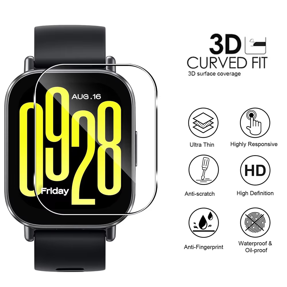 1-5Pcs Tempered Glass For Xiao - огляд і ціна Watch Case Bumper