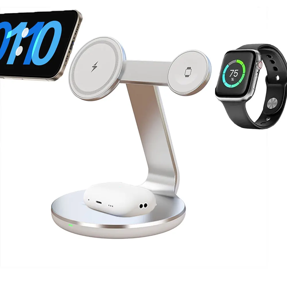 3 in 1 Wireless Charger Stand  - огляд і ціна Watch Charger Cable