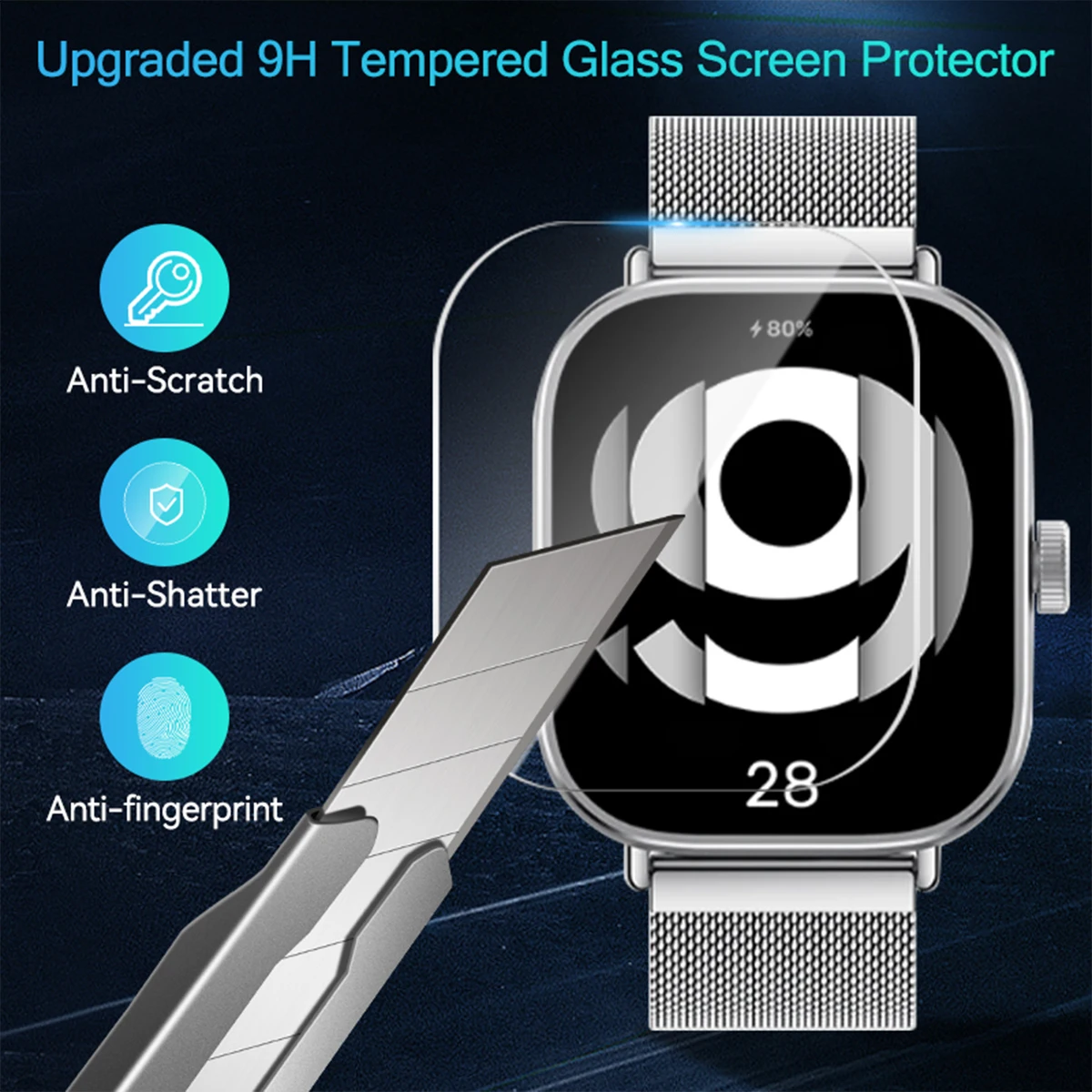 Tempered Glass for Xiaomi Redm - огляд і ціна Smartwatch Icon