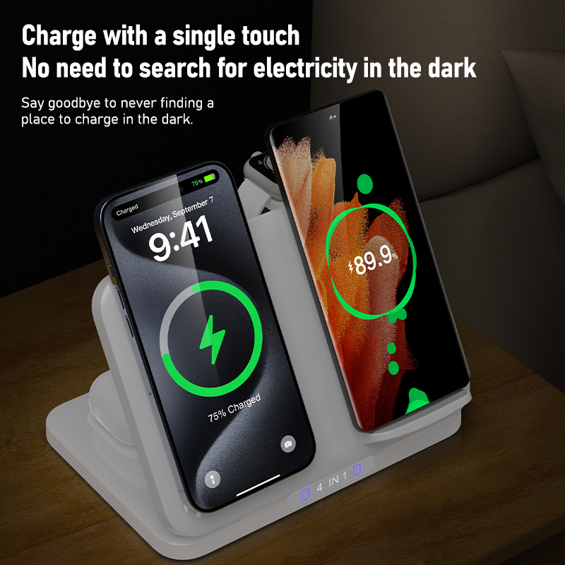 4 in 1 Dual Phone Wireless Cha - огляд і ціна Watch Charger Cable
