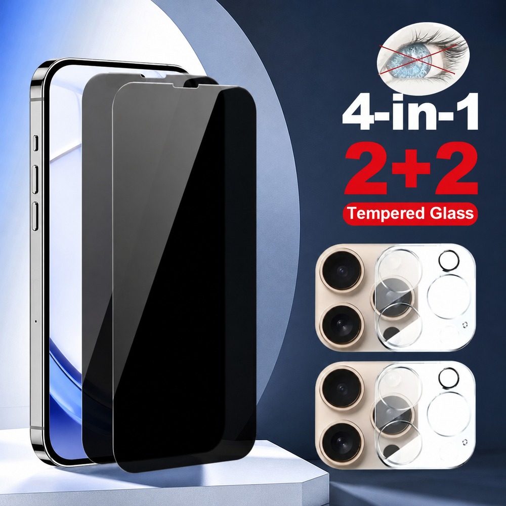2+2PCS Privacy Tempered Glass  - огляд і ціна Realme Gt 6