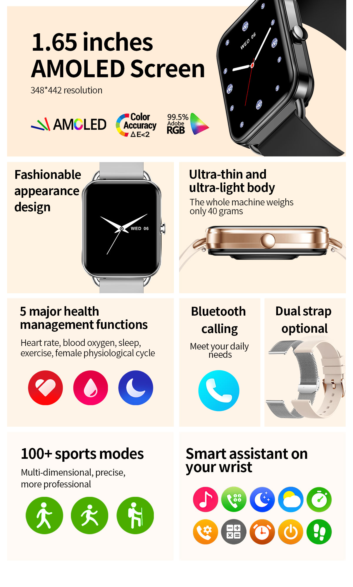 2024 Smart Watch Android Phone - огляд і ціна Android Smartwatch Accessories